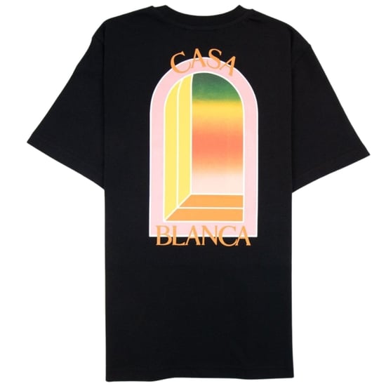 Casablanca Gradient Arch Design Black T-shirt - Image 2