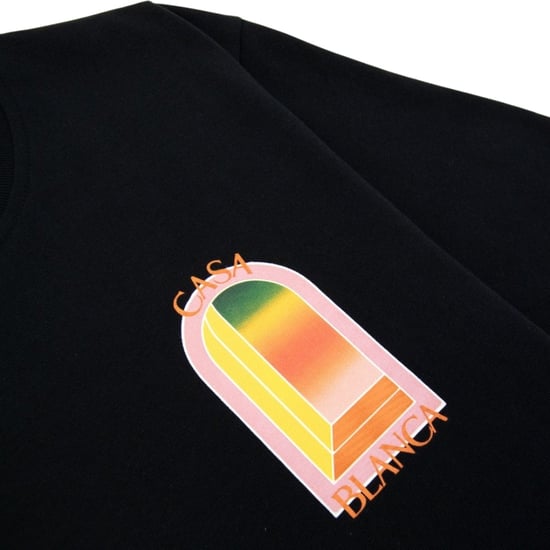 Casablanca Gradient Arch Design Black T-shirt - Image 3
