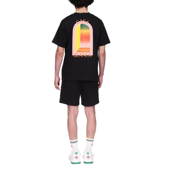 Casablanca Gradient Arch Design Black T-shirt - Image 4