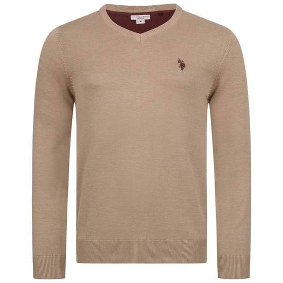 U.S. POLO ASSN. heren V-hals trui Classic Fit van katoenmix - Image 1