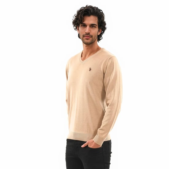 U.S. POLO ASSN. heren V-hals trui Classic Fit van katoenmix - Image 4