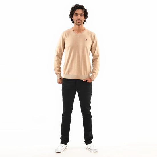 U.S. POLO ASSN. heren V-hals trui Classic Fit van katoenmix - Image 3