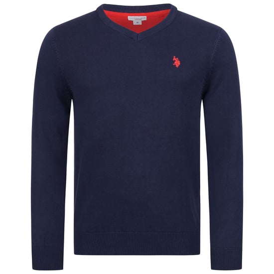U.S. POLO ASSN. heren V-hals trui Classic Fit van katoenmix - Image 1