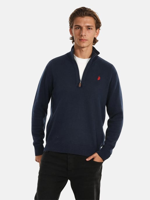 U.S. POLO ASSN. men’s Troyer sweater USLogaan 100% cotton - Image 4
