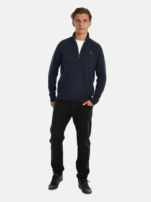 U.S. POLO ASSN. men’s Troyer sweater USLogaan 100% cotton - Image 5