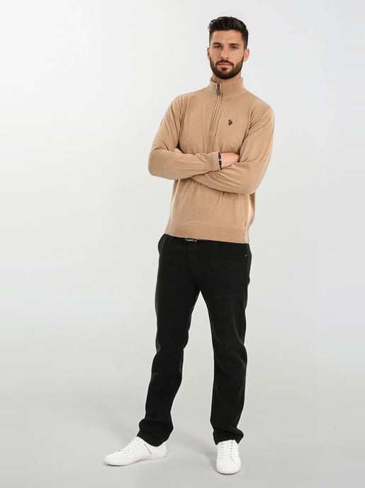 U.S. POLO ASSN. men’s half-zip knit sweater USKnooxx cotton blend - Image 4