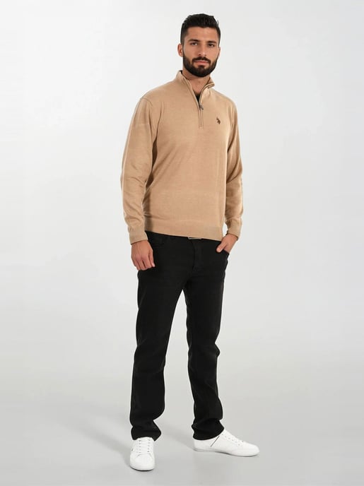 U.S. POLO ASSN. men’s half-zip knit sweater USKnooxx cotton blend - Image 5