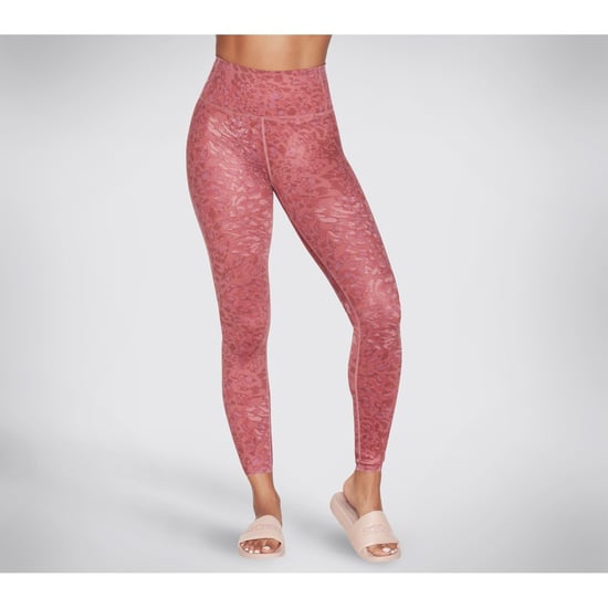 Skechers Performance Go Sculpt HW Leopard Leggings Polyester Kvinna Rosa Sportleggings - Image 2
