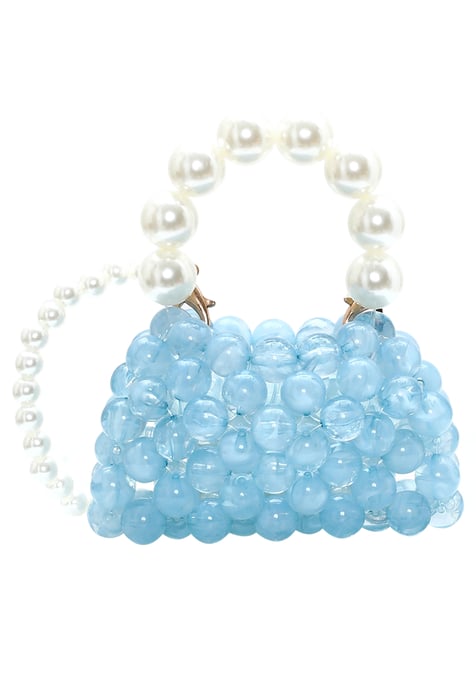 Mymo Handtas Dames blauw wit - Image 1