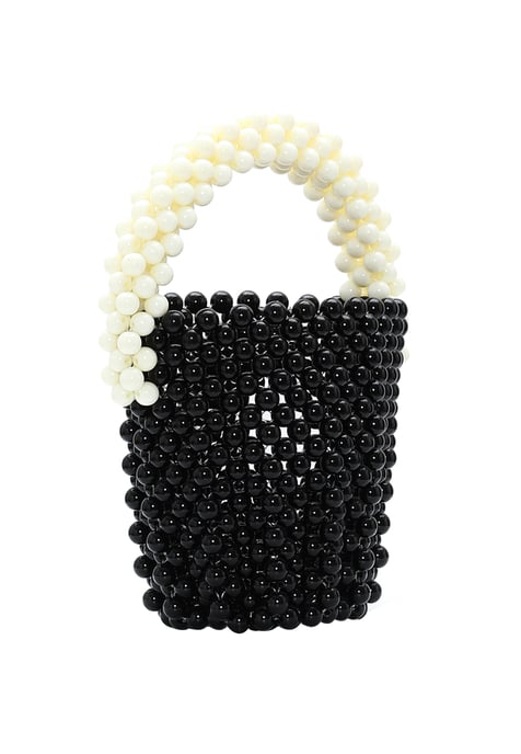 Mymo Handtas Dames zwart en wit - Image 2