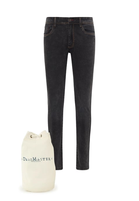 Dreimaster Jeans + Boodschappentas - SET Heren zwart - Image 1