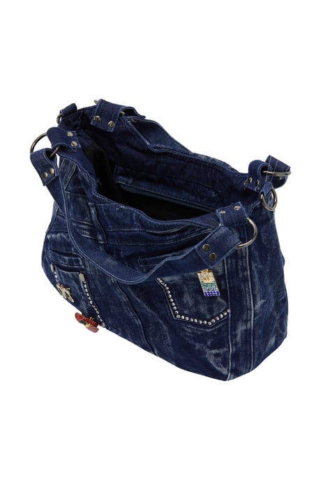 Mymo schoudertas schoudertas vrouwen denim - Image 3