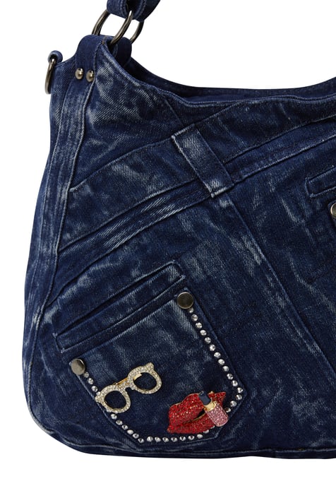 Mymo schoudertas schoudertas vrouwen denim - Image 4