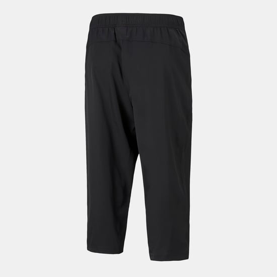 Men's Puma Active Woven 3/4 Pants in Black - Image 2