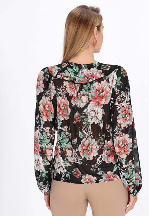 usha Blouse vrouwen zwart veelkleurig - Image 4