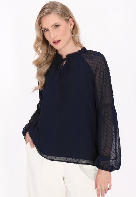 Dreimaster Blouse vrouwen marine - Image 3