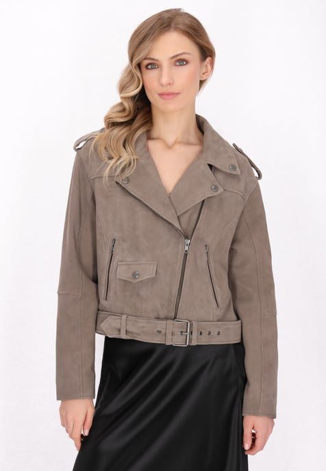 Dreimaster Jas vrouwen taupe grijs - Image 3