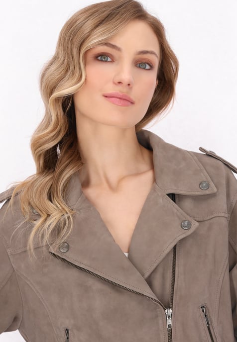 Dreimaster Jas vrouwen taupe grijs - Image 5