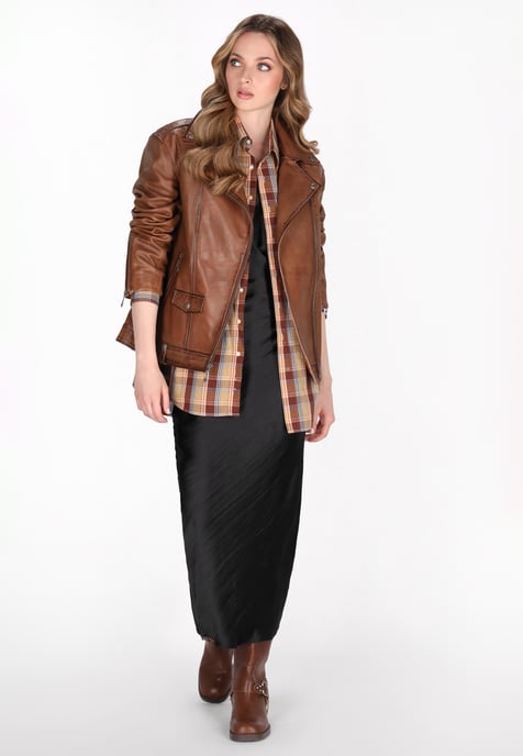 Dreimaster Jas vrouwen cognac - Image 2