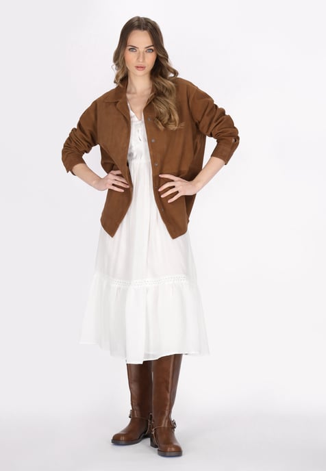 Dreimaster Jas vrouwen cognac - Image 2