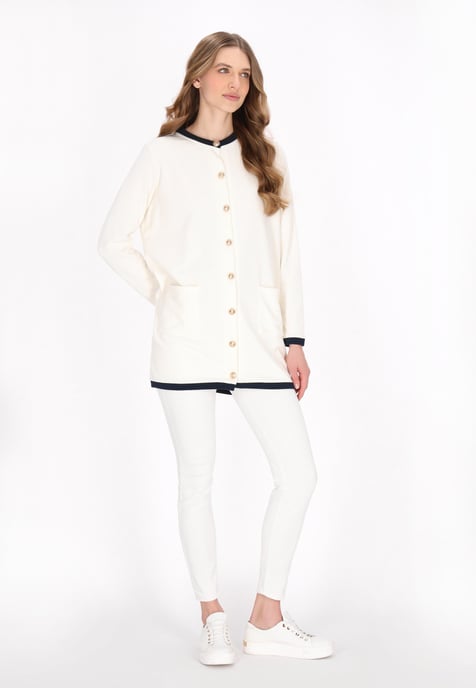 Dreimaster Vest vrouwen offwhite - Image 2