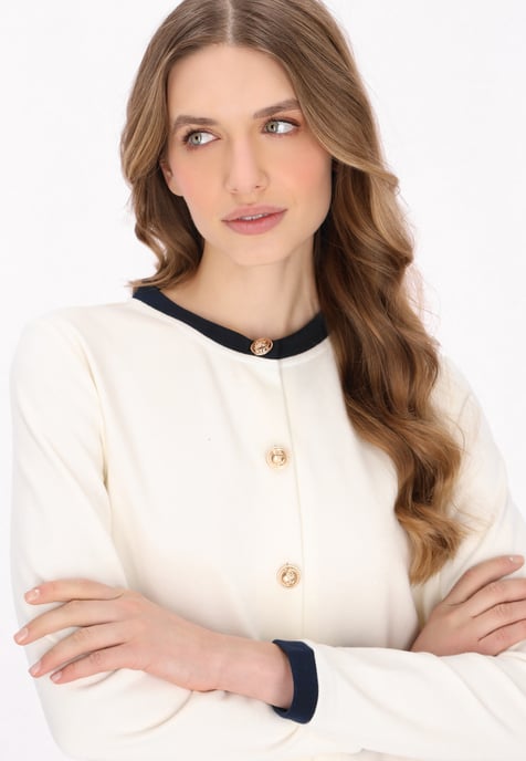Dreimaster Vest vrouwen offwhite - Image 5
