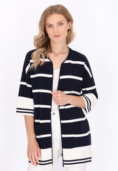 Dreimaster Vest vrouwen marine witte strepen - Image 3