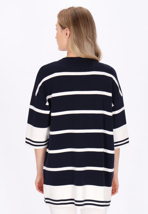 Dreimaster Vest vrouwen marine witte strepen - Image 4
