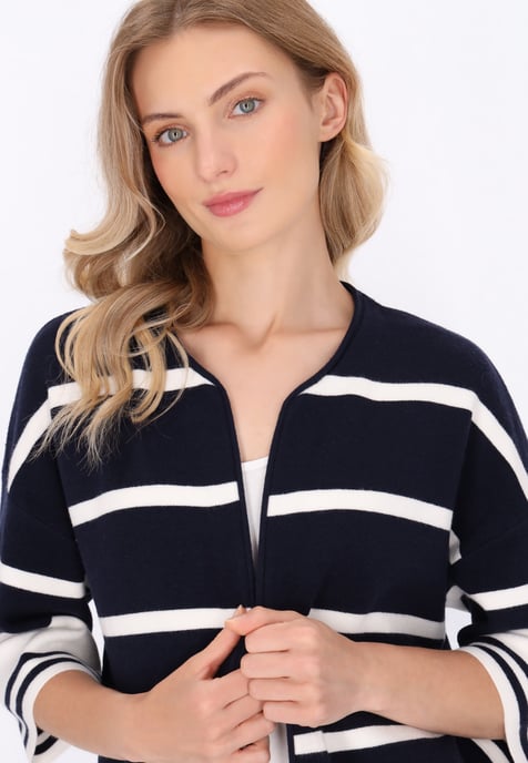 Dreimaster Vest vrouwen marine witte strepen - Image 5