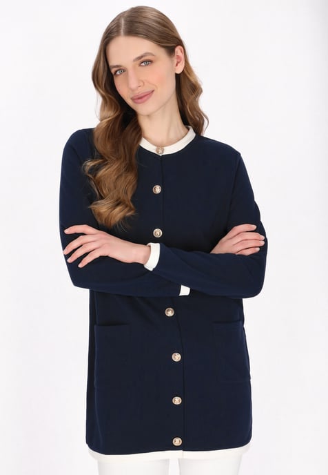 Dreimaster Vest vrouwen marine - Image 3