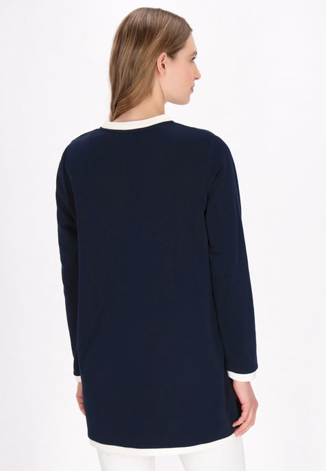Dreimaster Vest vrouwen marine - Image 4