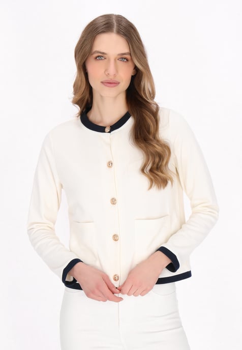 Dreimaster Vest vrouwen offwhite - Image 3