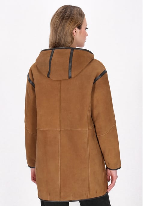 Dreimaster jas vrouwen cognacbruin - Image 4