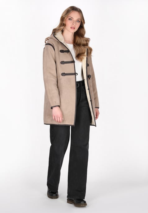 Dreimaster jas vrouwen lichtbeige bruin - Image 2