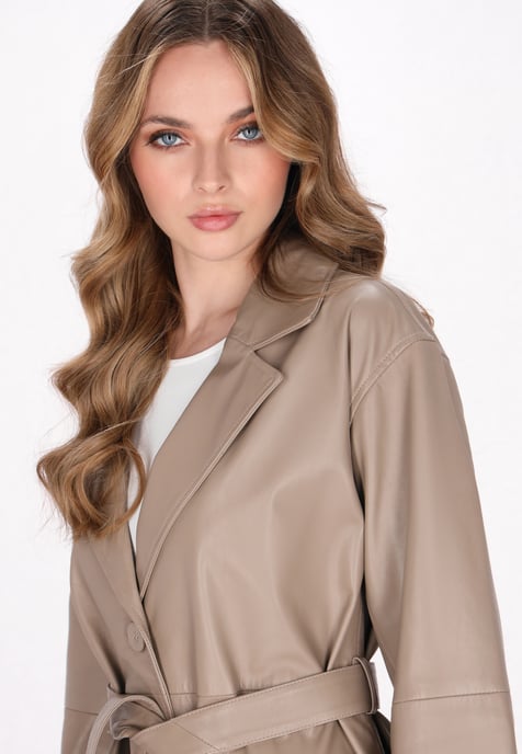 Dreimaster jas vrouwen taupe - Image 5