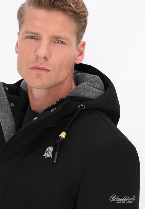 Schmuddelwedda Parka Black - Image 5