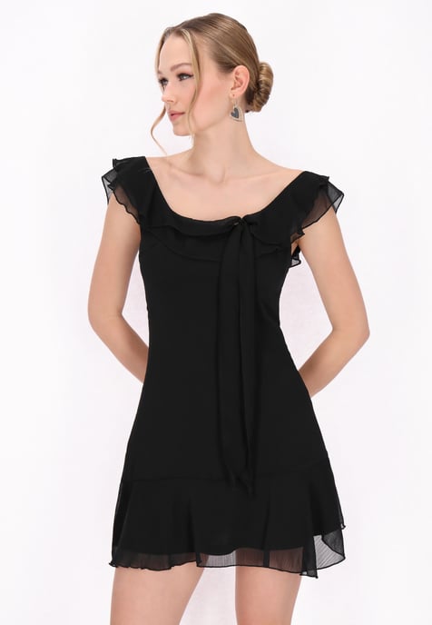 Mymo jurk vrouwen zwart - Image 3