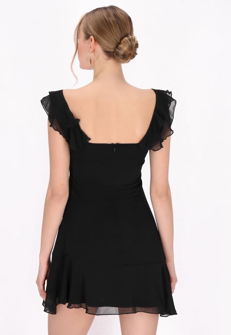 Mymo jurk vrouwen zwart - Image 4