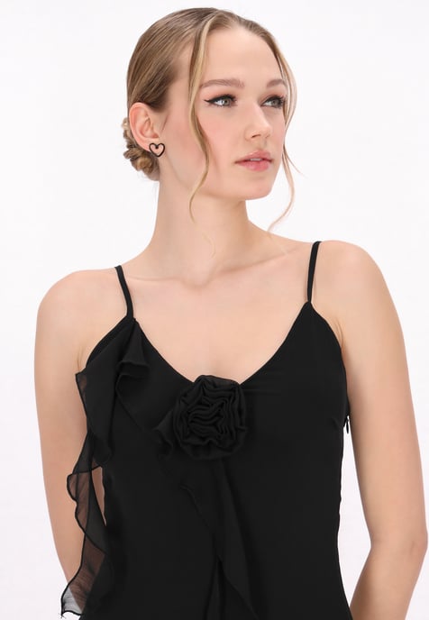 Mymo jurk vrouwen zwart - Image 5