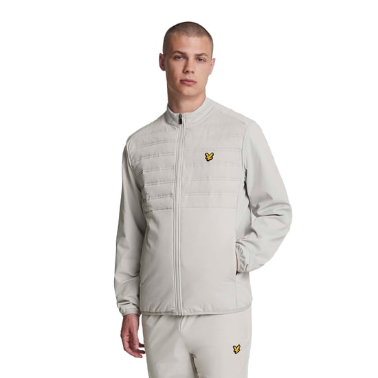 Lyle & Scott Mens Double Baffle Hybrid Sports Jacket (Blue) - Image 3