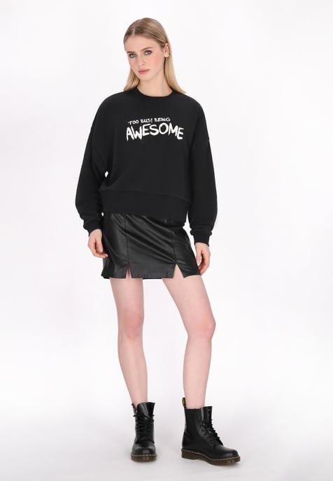 Mymo Sweatshirt Black - Image 2