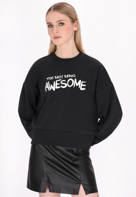 Mymo Sweatshirt Black - Image 3