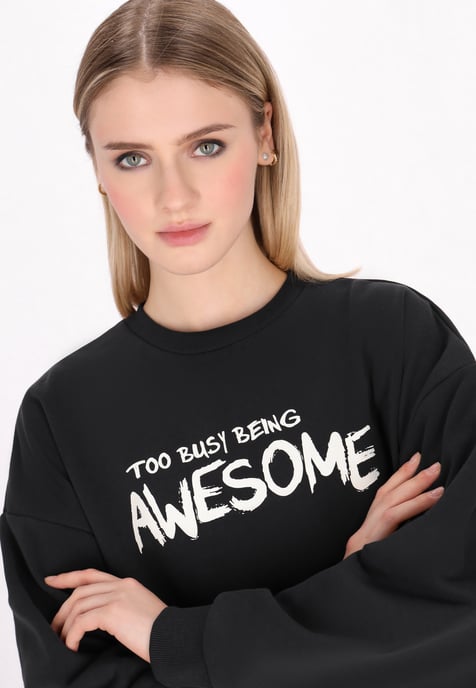 Mymo Sweatshirt Black - Image 5
