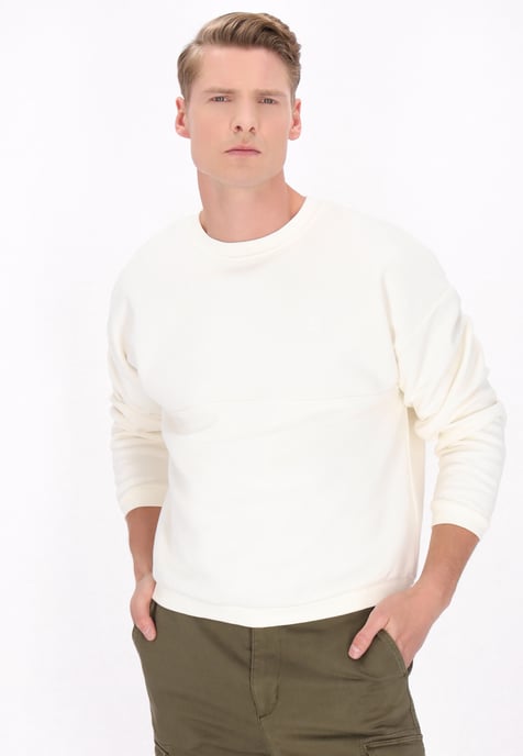 Dreimaster Sweatshirt Heren offwhite - Image 3