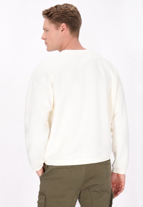 Dreimaster Sweatshirt Heren offwhite - Image 4