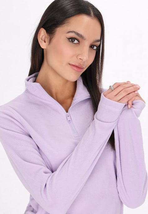 Mymo Fleece trui Dames Licht paars - Image 5