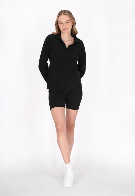Mymo Fleece trui Dames zwart - Image 2