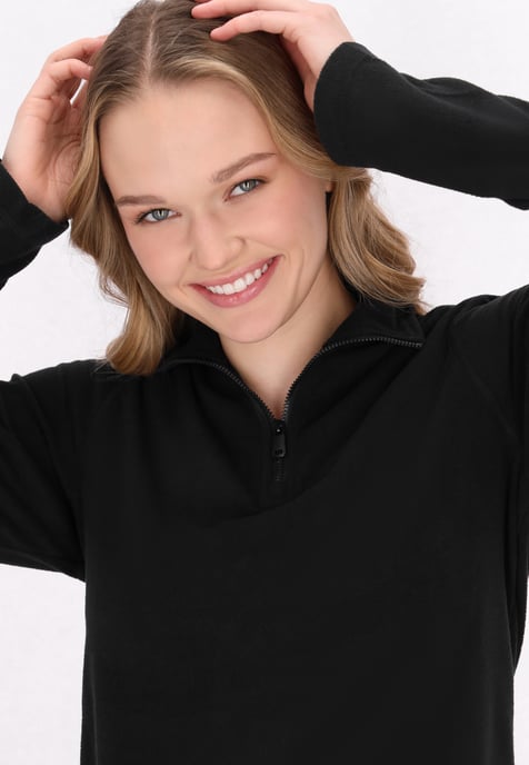 Mymo Fleece trui Dames zwart - Image 5
