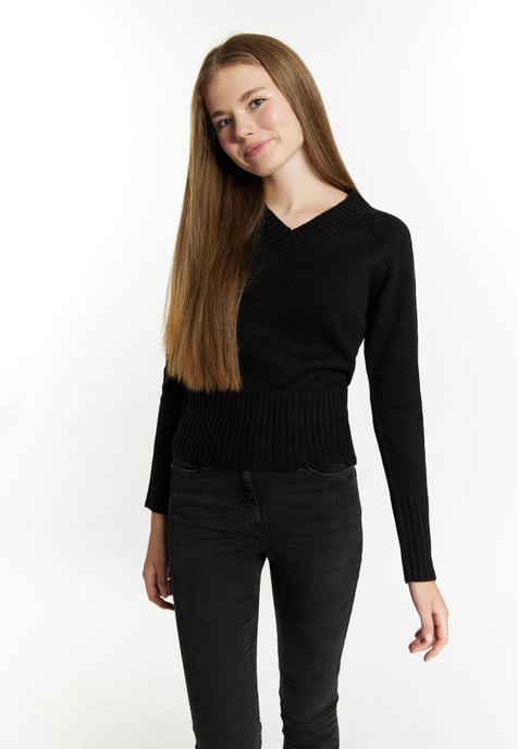 Mymo Knitted pullover women black - Image 3