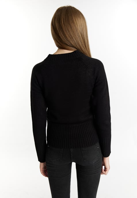 Mymo Knitted pullover women black - Image 4